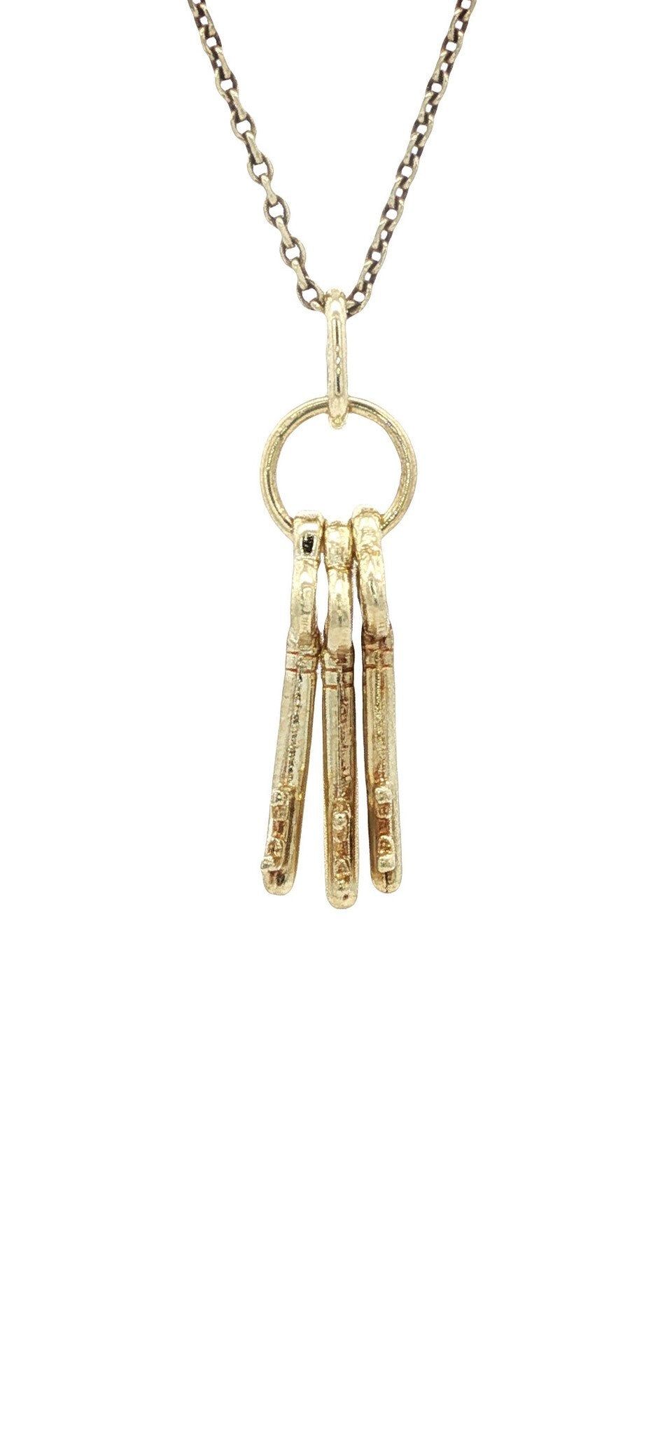 Vintage 14K Gold Bunch of Keys Pendant